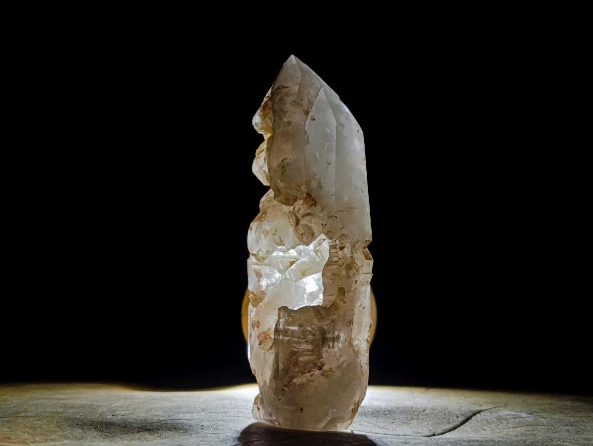 Polished and Natural Skeletal Quartz Window Crystal x 1 From Madagascar