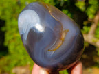Polished Large Banded Agate Egg x 1 From Madagascar