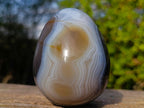 Polished Large Banded Agate Egg x 1 From Madagascar