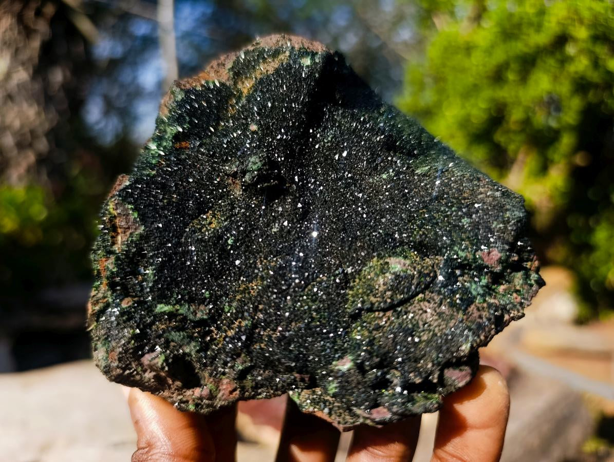 Natural Libethenite Crystals on Dolomite Matrix Specimen x 1 From Kolwezi, Congo