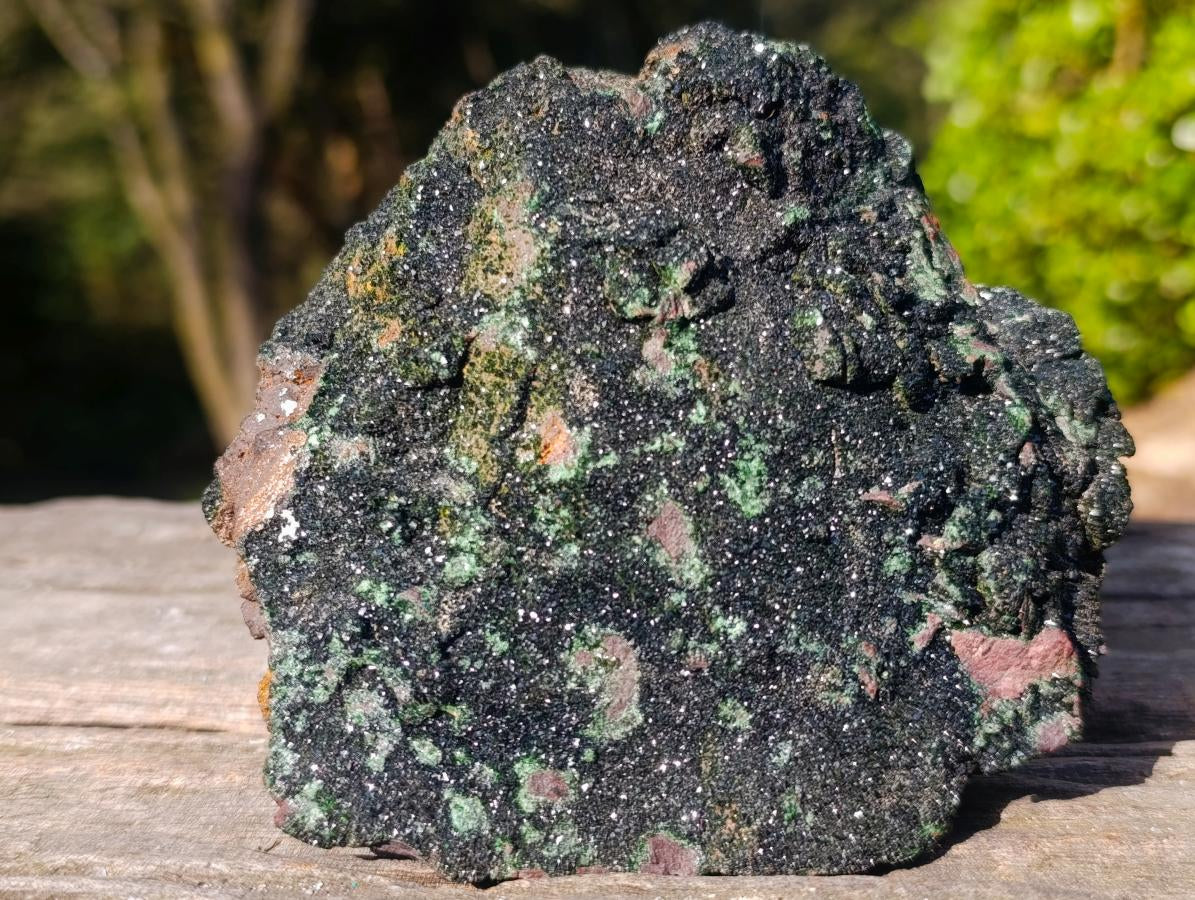 Natural Libethenite Crystals on Dolomite Matrix Specimen x 1 From Kolwezi, Congo
