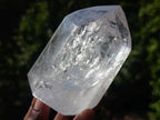 Polished Reflective Veiled Quartz Display Crystal x 1 From Madagascar