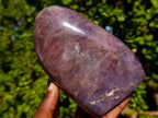 Polished Super Rare Lavender Rose Quartz Standing Display Piece x 1 From Ambatondrazaka, Madagascar