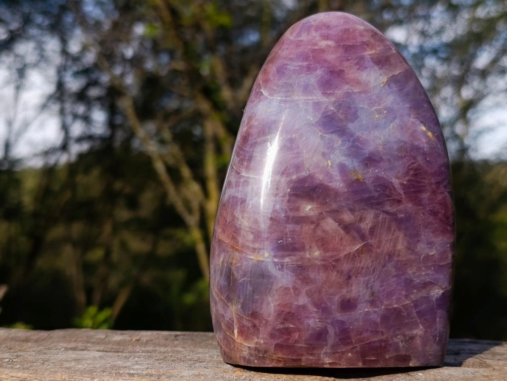 Polished Super Rare Lavender Rose Quartz Standing Display Piece x 1 From Ambatondrazaka, Madagascar