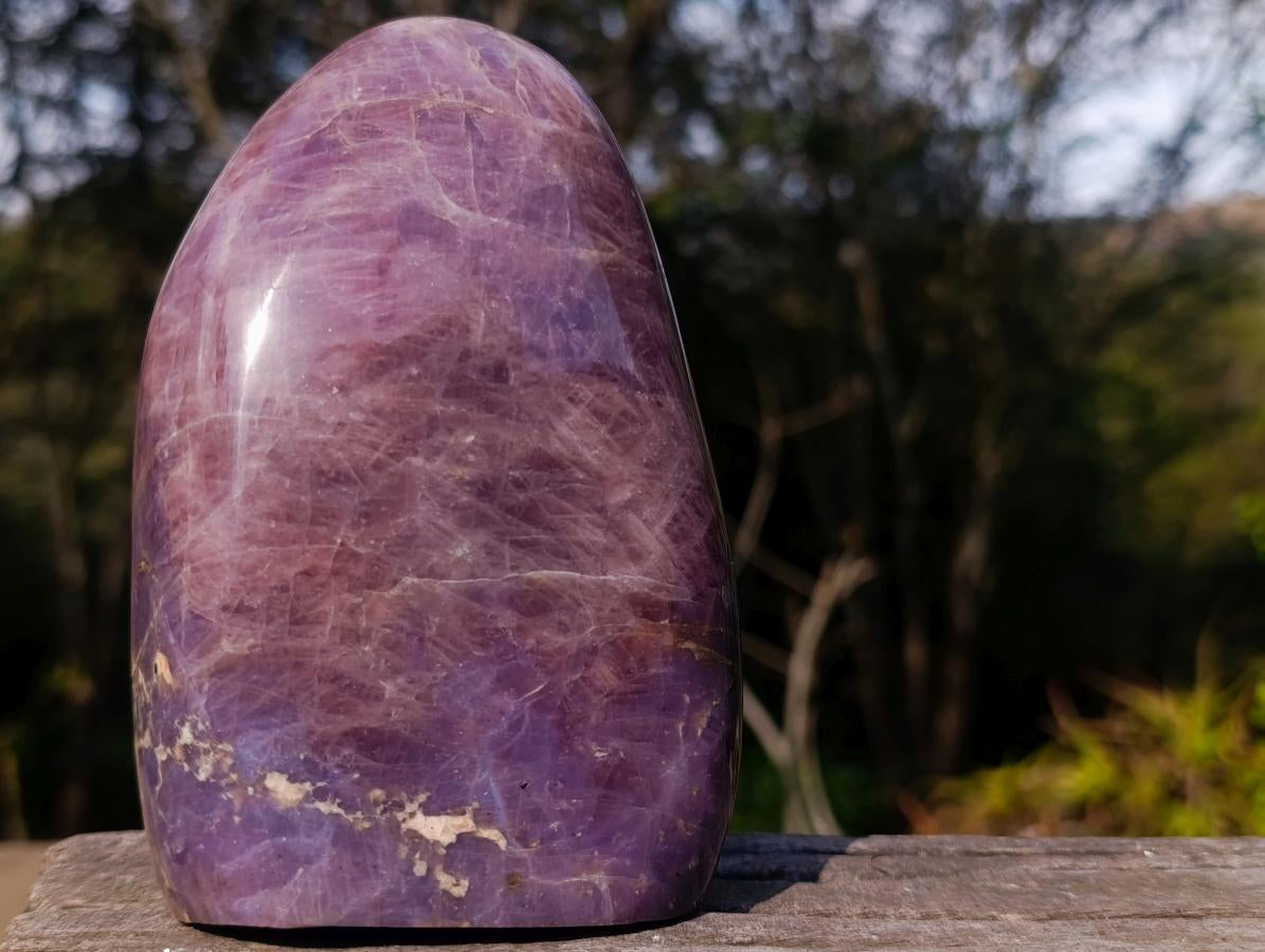 Polished Super Rare Lavender Rose Quartz Standing Display Piece x 1 From Ambatondrazaka, Madagascar