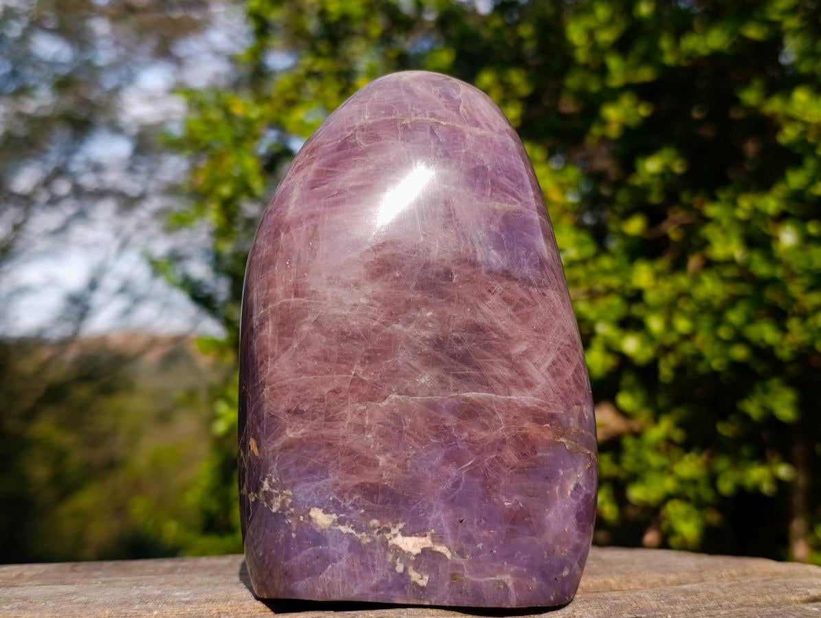 Polished Super Rare Lavender Rose Quartz Standing Display Piece x 1 From Ambatondrazaka, Madagascar