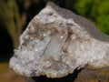 Natural Clear Brandberg Quartz Crystal Geode with Fluorescent Calcite Crystals x 1 From Brandberg, Namibia