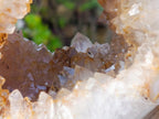 Polished Holy Agate Crystalline Geode Slice x 1 From Maintirano, Madagascar