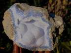 Natural Large Botryoidal Blue Lace Agate Specimen x 1 From Nsanje, Malawi