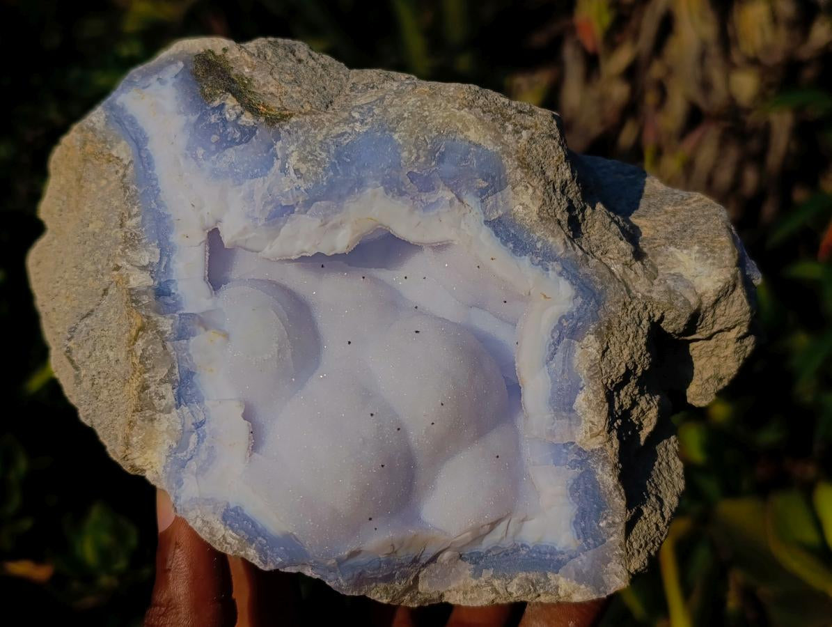 Natural Large Botryoidal Blue Lace Agate Specimen x 1 From Nsanje, Malawi