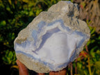 Natural Large Botryoidal Blue Lace Agate Specimen x 1 From Nsanje, Malawi