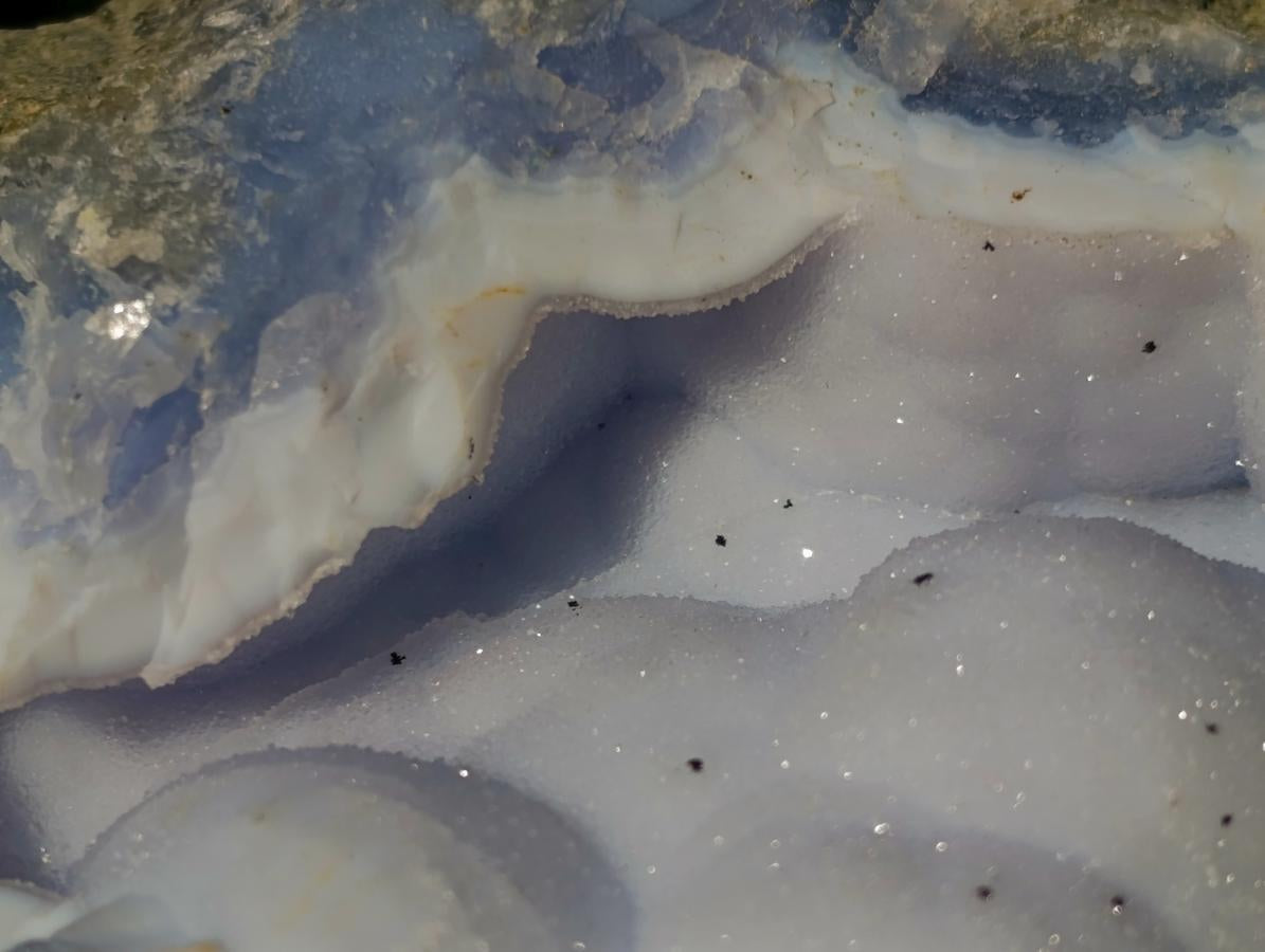 Natural Large Botryoidal Blue Lace Agate Specimen x 1 From Nsanje, Malawi
