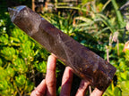 Polished Large Smokey Quartz Display Crystal with Veil Inclusions x 1 From Anjozorobe, Madagascar