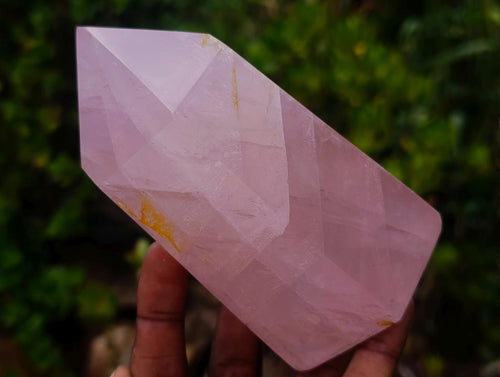 Polished Gemmy Translucent Rose Quartz Display Crystal x 1 From Ambatondrazaka, Madagascar