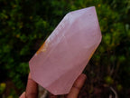Polished Gemmy Translucent Rose Quartz Display Crystal x 1 From Ambatondrazaka, Madagascar