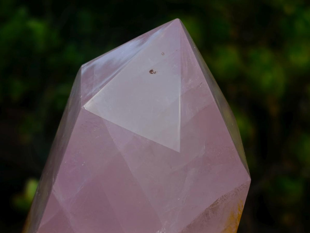 Polished Gemmy Translucent Rose Quartz Display Crystal x 1 From Ambatondrazaka, Madagascar