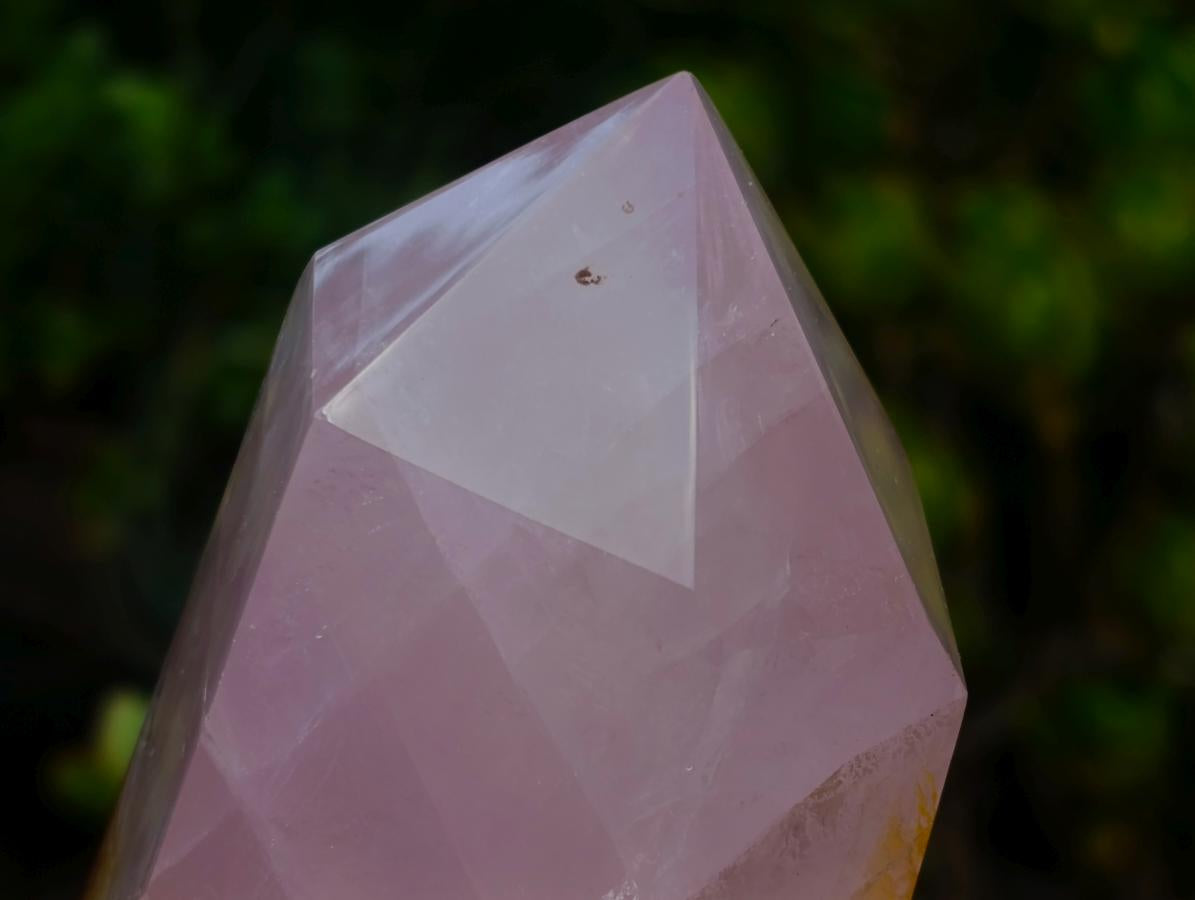Polished Gemmy Translucent Rose Quartz Display Crystal x 1 From Ambatondrazaka, Madagascar