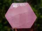 Polished Gemmy Translucent Rose Quartz Display Crystal x 1 From Ambatondrazaka, Madagascar