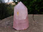 Polished Gemmy Translucent Rose Quartz Display Crystal x 1 From Ambatondrazaka, Madagascar