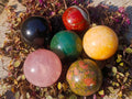 Polished Mix of African Gemstone Spheres Set of 6 x 1 From Southern Africa