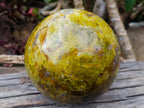 Polished XL Green Opal Sphere x 1 From Betroka, Madagascar