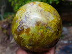 Polished XL Green Opal Sphere x 1 From Betroka, Madagascar
