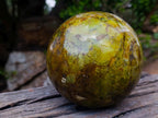 Polished XL Green Opal Sphere x 1 From Betroka, Madagascar