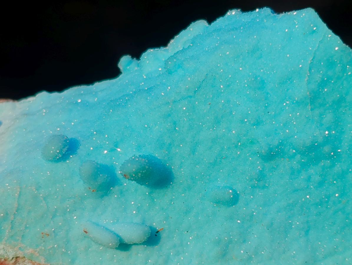 Natural Stalagmitic Drusy Coated Chrysocolla Specimen on Dolomite x 1 From Likasi, Congo