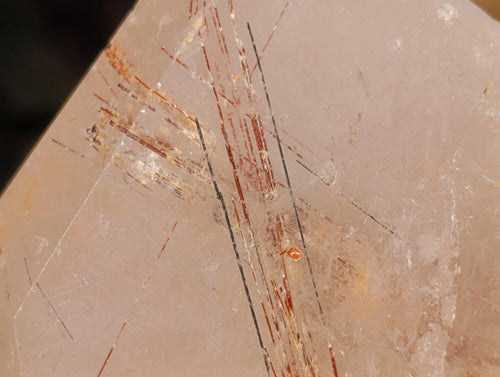 Polished Large Copper and Black Rutilated Quartz Display Crystal x 1 From Madagascar