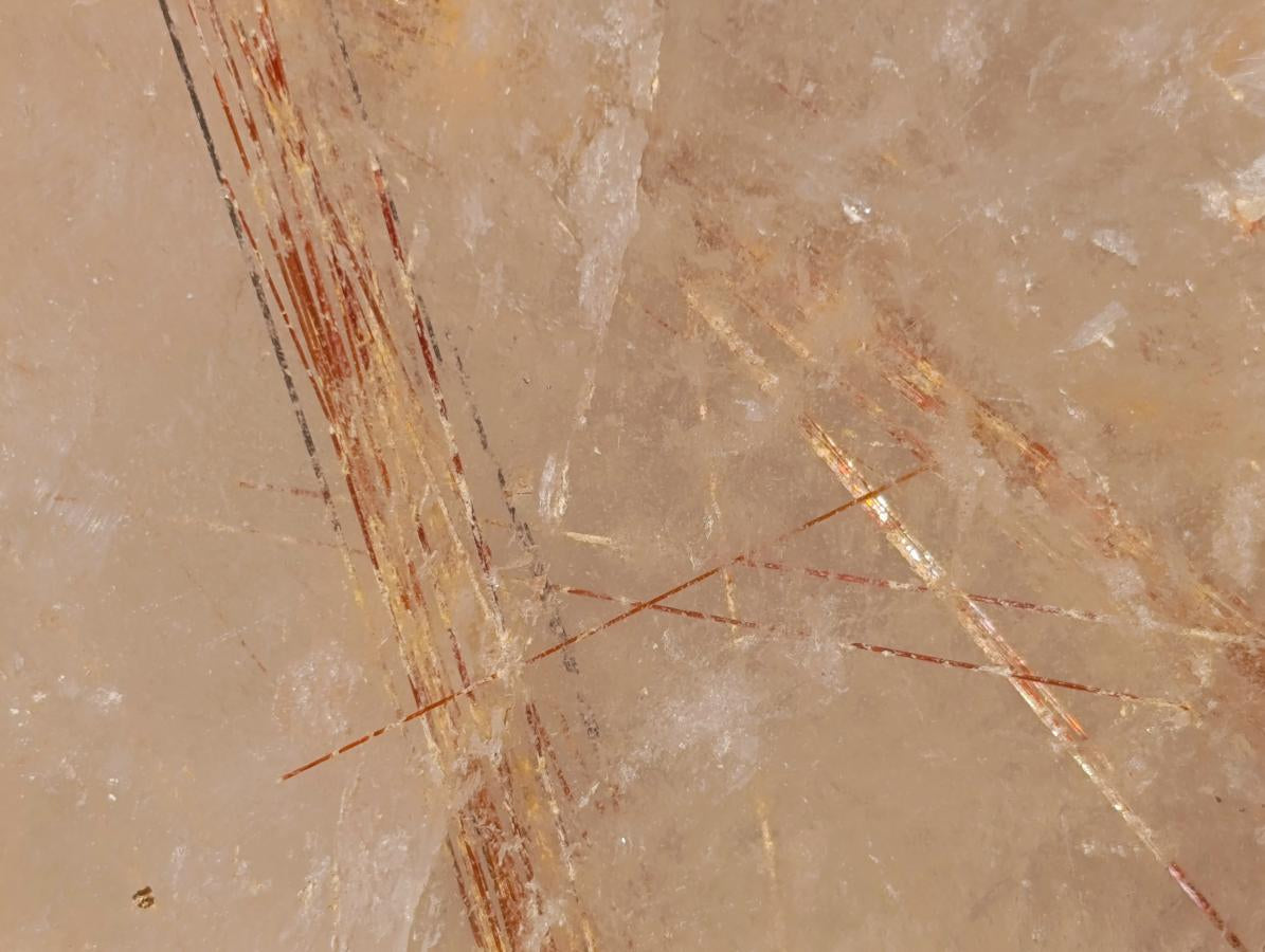 Polished Large Copper and Black Rutilated Quartz Display Crystal x 1 From Madagascar