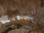 Polished XL Opalized Ammolite Cleoniceras Ammonite Fossil x 1 From Tulear, Madagascar