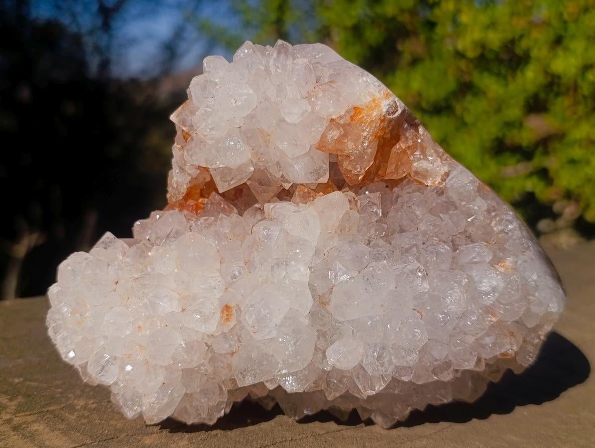 Polished and Natural Large Crystalline Ball Agate Cluster x 1 From Maintirano, Madagascar