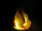 Polished Carnelian Agate Gemstone Flame with Natural Vug Cavity x 1 From Madagascar