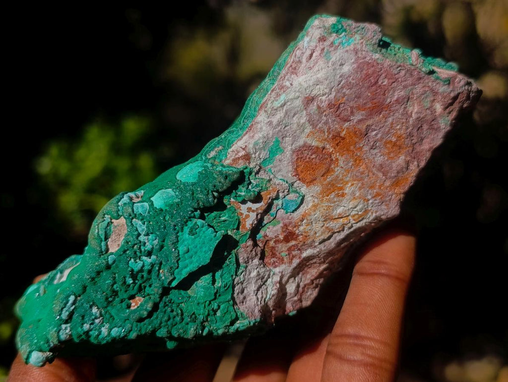 Natural Botryoidal Crystalline Malachite Specimen x 1 From Kolwezi, Congo