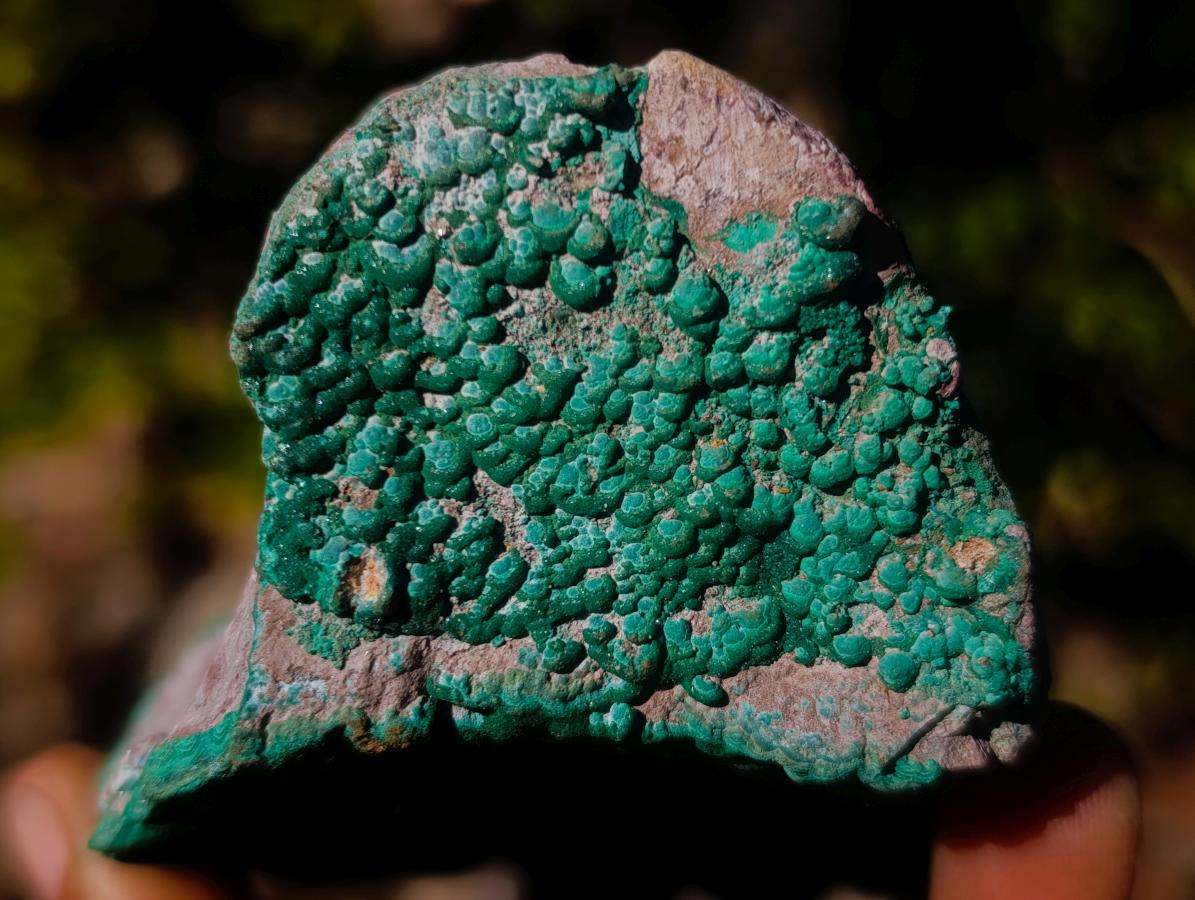 Natural Botryoidal Crystalline Malachite Specimen x 1 From Kolwezi, Congo