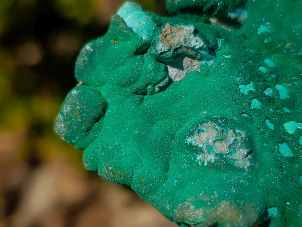 Natural Botryoidal Crystalline Malachite Specimen x 1 From Kolwezi, Congo