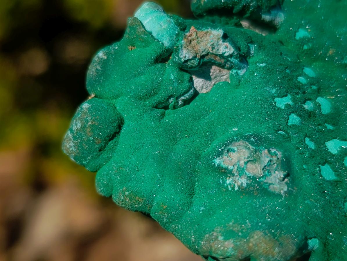 Natural Botryoidal Crystalline Malachite Specimen x 1 From Kolwezi, Congo