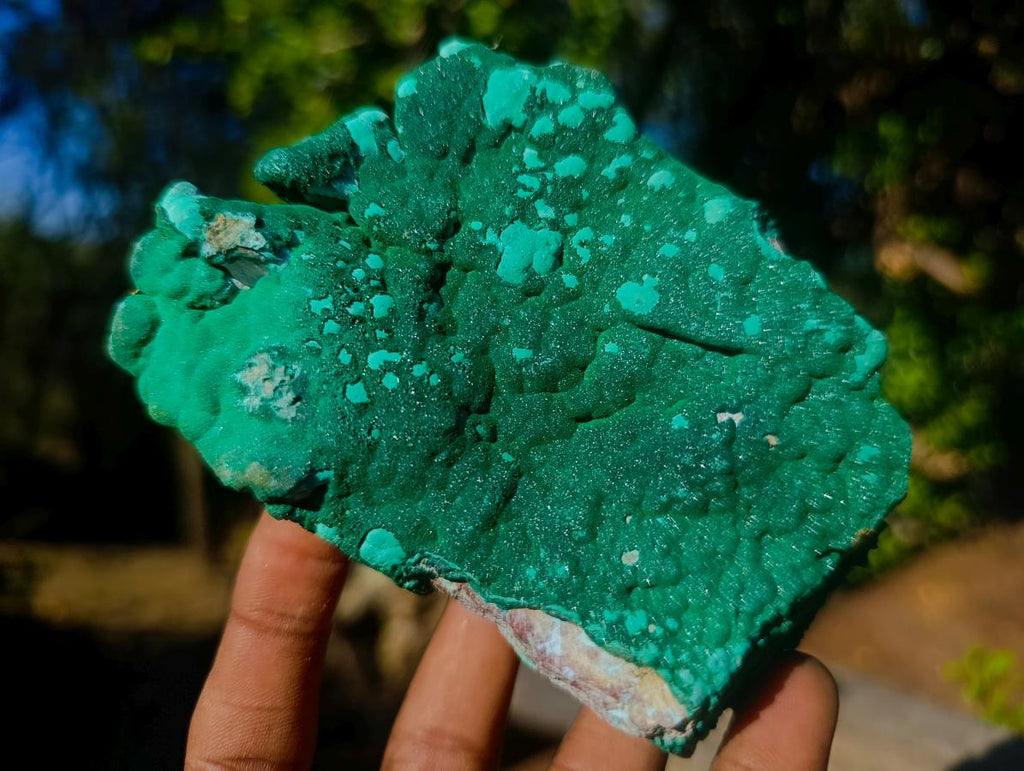 Natural Botryoidal Crystalline Malachite Specimen x 1 From Kolwezi, Congo