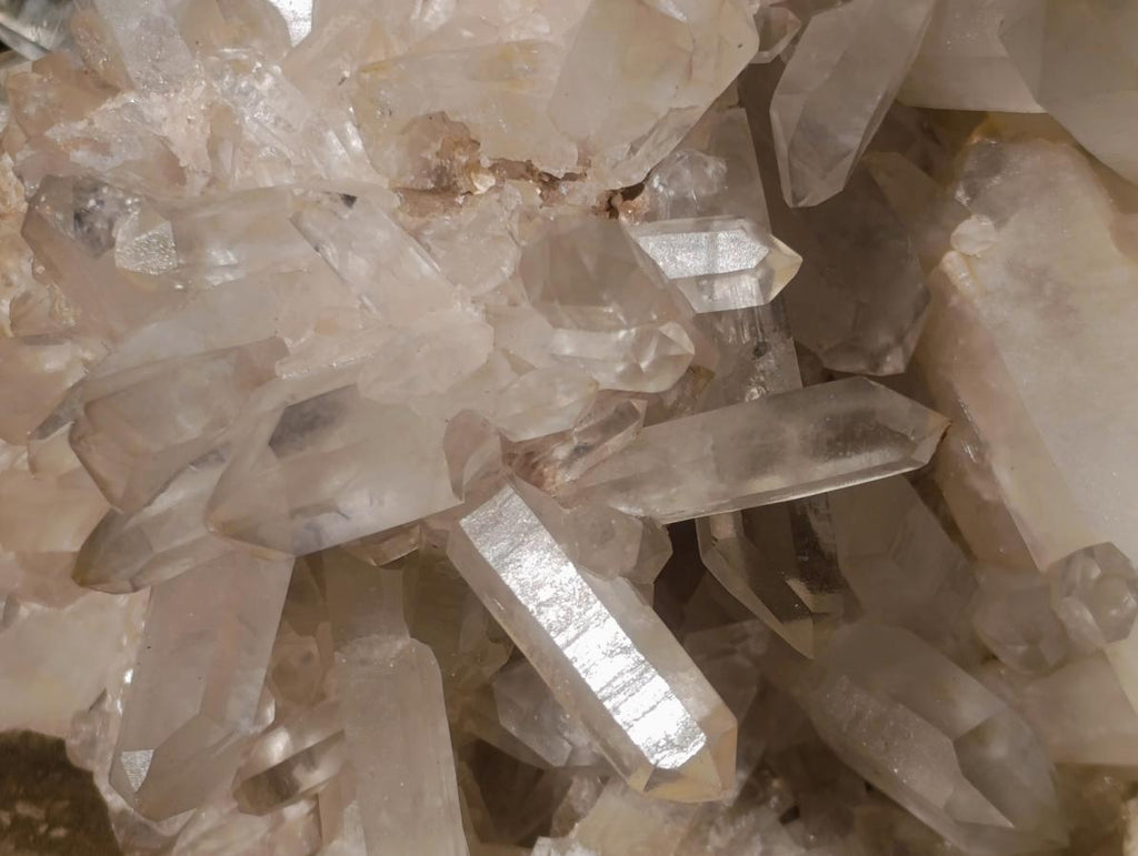 Natural Large Clear Malagasy Multi-Terminated Quartz Crystal Cluster x 1 From Ambatofinandrahana, Madagascar