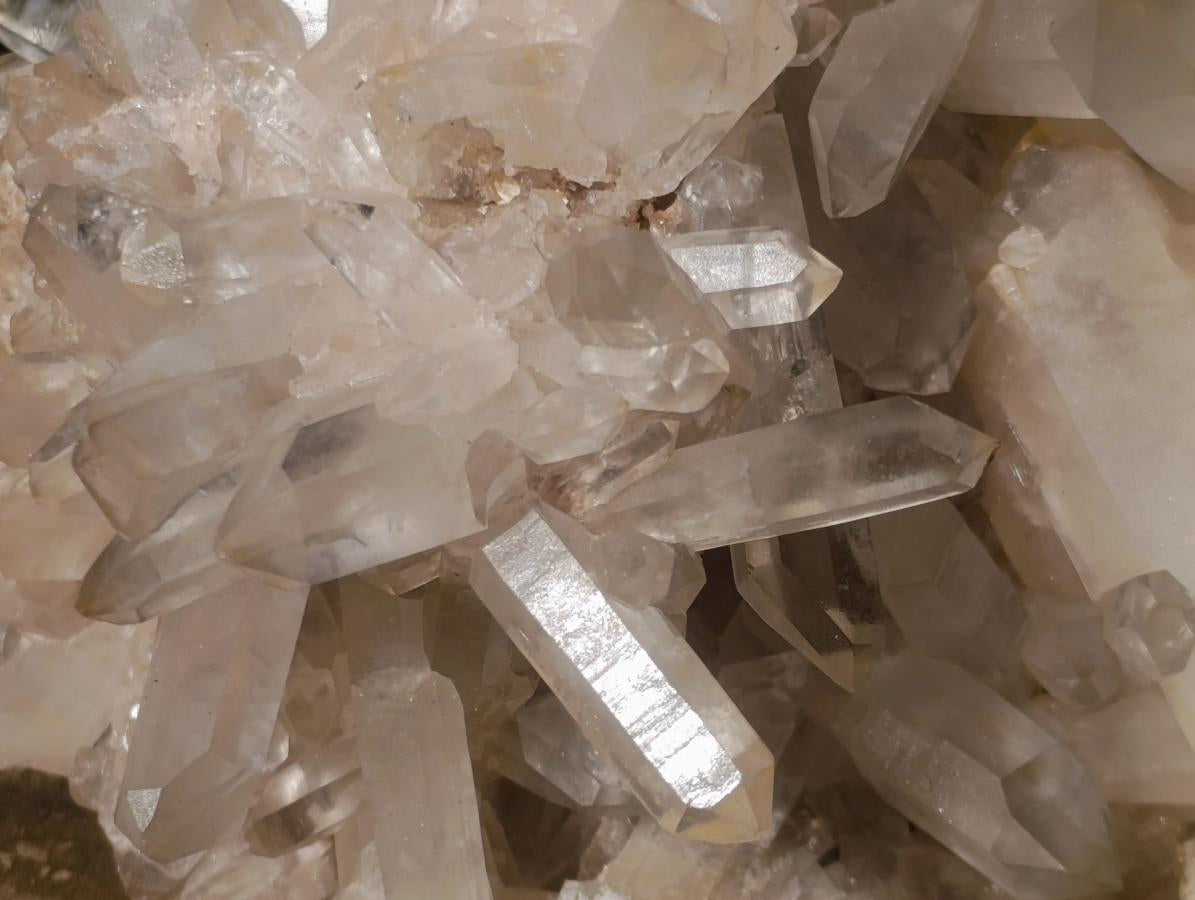 Natural Large Clear Malagasy Multi-Terminated Quartz Crystal Cluster x 1 From Ambatofinandrahana, Madagascar