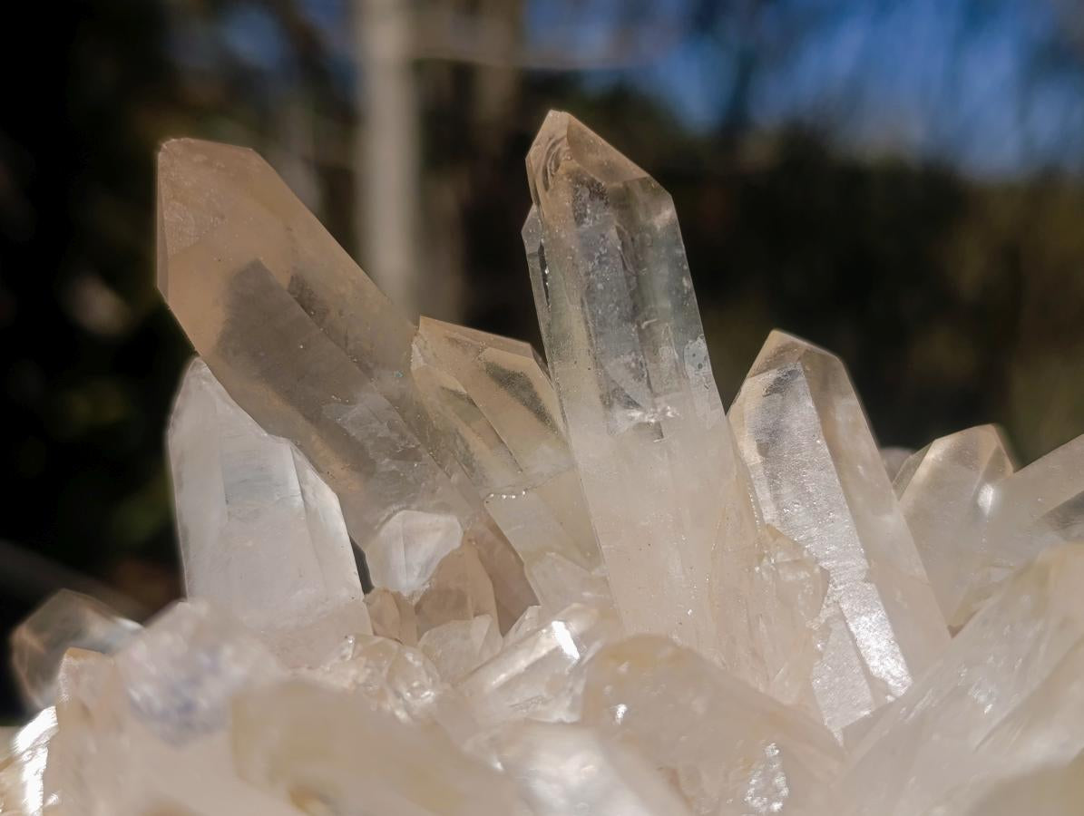 Natural Large Clear Malagasy Multi-Terminated Quartz Crystal Cluster x 1 From Ambatofinandrahana, Madagascar