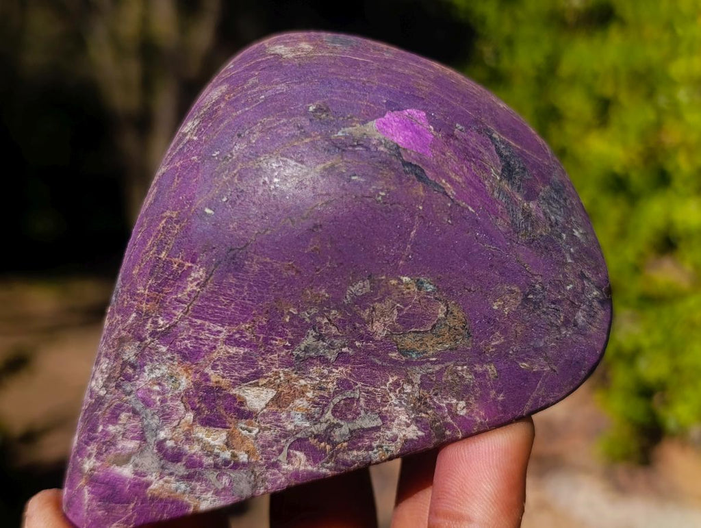 Polished and Natural Silky Metallic Purpurite Free Form x 1 From Erongo, Namibia