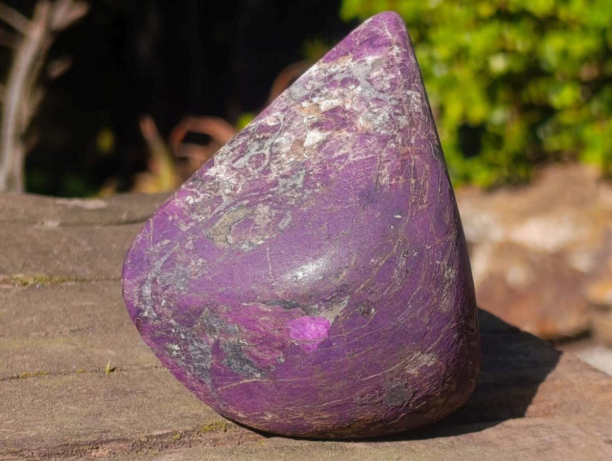 Polished and Natural Silky Metallic Purpurite Free Form x 1 From Erongo, Namibia