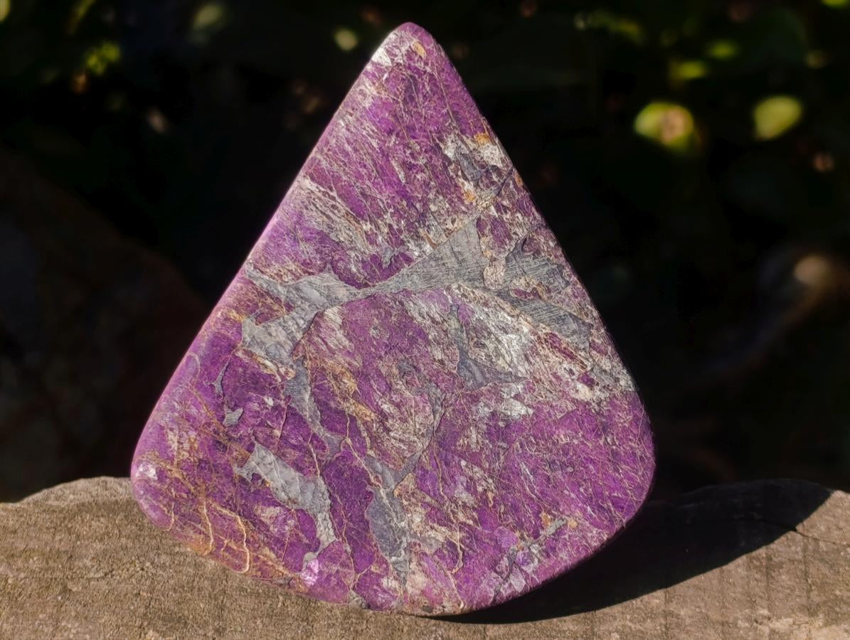 Polished and Natural Silky Metallic Purpurite Free Form x 1 From Erongo, Namibia