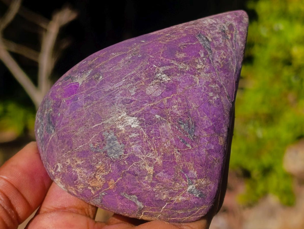 Polished and Natural Silky Metallic Purpurite Free Form x 1 From Erongo, Namibia