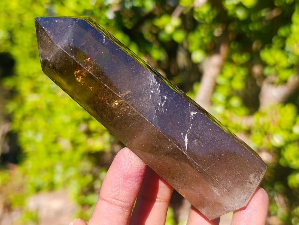 Polished Smokey Quartz Display Crystal x 1 From Anjozorobe, Madagascar