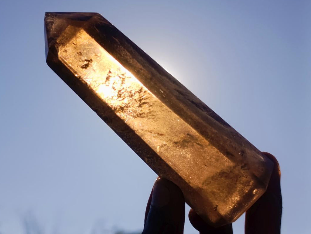 Polished Smokey Quartz Display Crystal x 1 From Anjozorobe, Madagascar