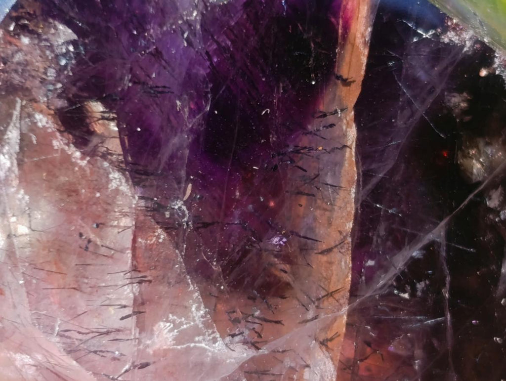 Polished Smokey Amethyst Window Crystal x 1 From Akansobe, Madagascar