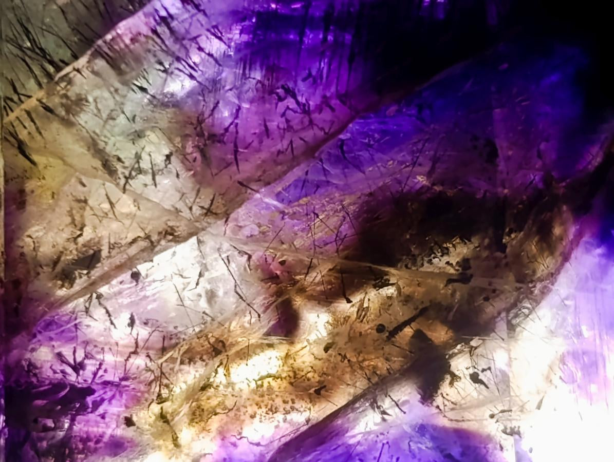 Polished Smokey Amethyst Window Crystal x 1 From Akansobe, Madagascar
