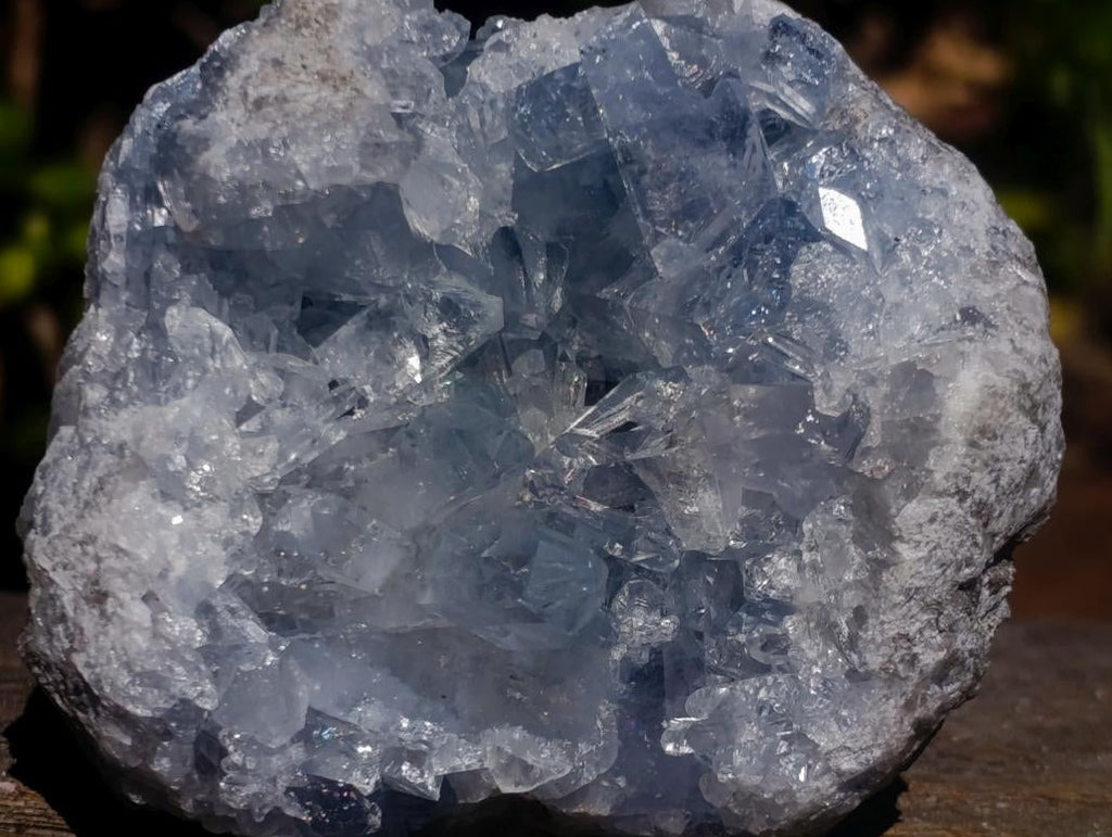 Natural Blue Celestite Vug Specimen x 1 From Sakoany Madagascar